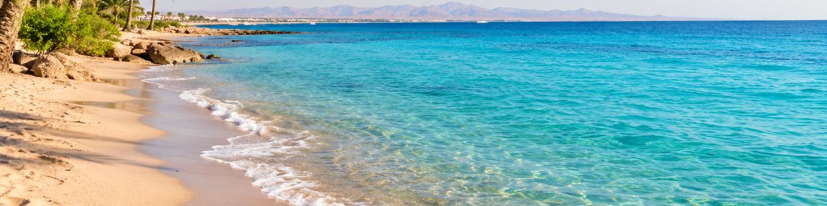 Turquoise sea and sandy beach